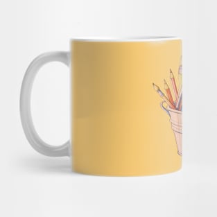 Art supplies dragon Mug